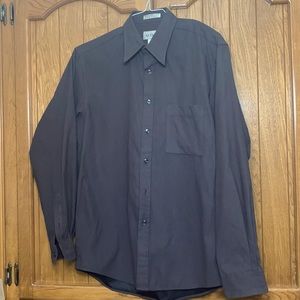 Alfani taupe/dark brown shirt, size small
